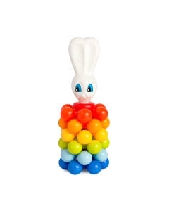 Развивающая игрушка Росигрушка Пирамида-мини с шариками. Зайка / 9246
