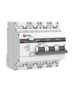 Дифференциальный автомат EKF PROxima АД-32 3P+N 32А (С) / DA32-32-30-4P-a-pro Ekf
