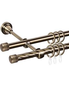 Карниз для штор АС ФОРОС Grace D19К/19Г + заглушка Ас форос