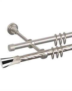 Карниз для штор АС ФОРОС Grace D19К/19Г + наконечники Вега Ас форос