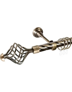 Карниз для штор АС ФОРОС Grace D19К + наконечники Ажур Ас форос