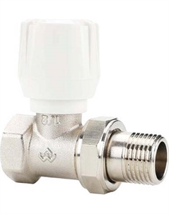 Клапан запорный Varmega Радиаторный ручной прямой 1/2" / VM10101