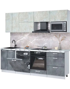 Кухонный гарнитур Интерлиния Мила Лайт 2.4-ПМ2