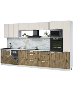 Кухонный гарнитур Интерлиния Мила Лайт 3.6-ПМ3