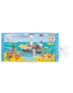 Конструктор Полесье Макси Три кота. В поисках сокровищ / 94760