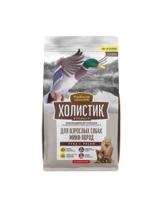 Сухой корм для собак Деревенские лакомства Холистик Премьер. Утка с рисом