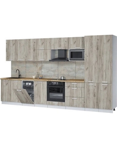 Кухонный гарнитур Интерлиния Мила Лайт 3.7-ПМ4