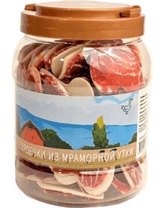 Лакомство для собак Nord Farm Сердечки из мраморной утки / NF-TR015 Nord farm