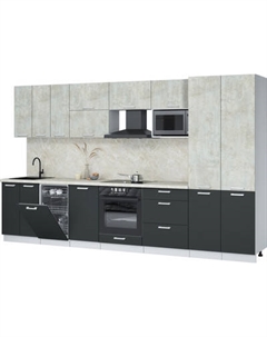 Кухонный гарнитур Интерлиния Мила Лайт 3.5-ПМ4