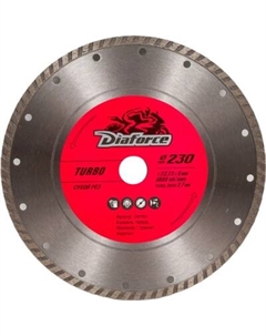 Отрезной диск алмазный Diaforce Turbo 230х22.23х8х2.7мм / 501230