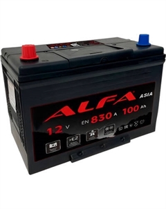 Автомобильный аккумулятор ALFA battery Asia 100 JL 830A с бортом 6СТ-100 MF D31. Alfa battery