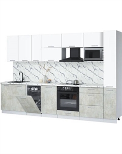 Кухонный гарнитур Интерлиния Мила Лайт 3.2-ПМ4