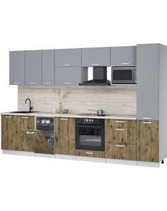 Кухонный гарнитур Интерлиния Мила Лайт 3.3-ПМ4