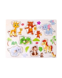 Сортер Лесная мастерская Рамка-вкладыш. Подбери картинку. Звери / 2567260