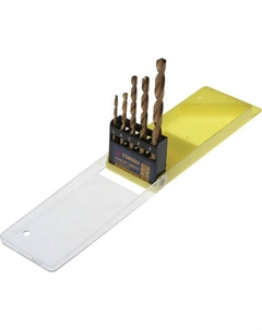 Набор сверл Tundra HSS TiN по металлу цилиндр. хвостовик 3 4 5 6 8мм / 1119696