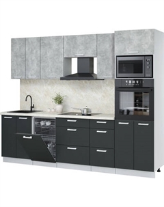 Кухонный гарнитур Интерлиния Мила Лайт 2.65-ПМ3