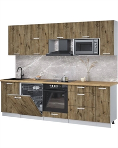 Кухонный гарнитур Интерлиния Мила Лайт 2.6-ПМ2