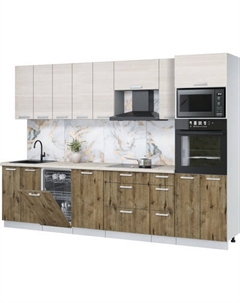 Кухонный гарнитур Интерлиния Мила Лайт 3.0-ПМ3