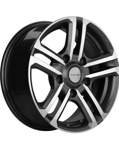 Литой диск Khomen KHW1602 Niva 4x4 16x6.5" 5x139.7мм DIA 98.5мм ET 40мм Gray FP