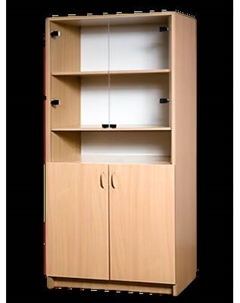 Шкаф с витриной Поставымебель ШКЛУ-03с