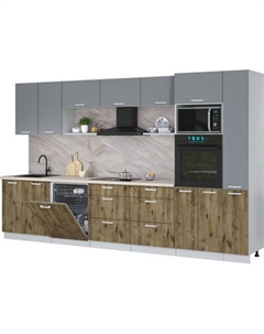 Кухонный гарнитур Интерлиния Мила Лайт 3.5-ПМ1