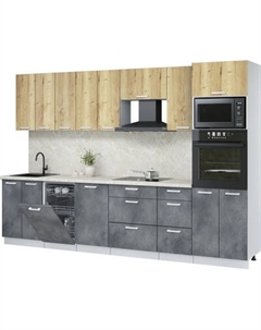 Кухонный гарнитур Интерлиния Мила Лайт 3.1-ПМ3