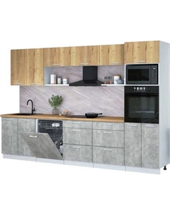 Кухонный гарнитур Интерлиния Мила Лайт 3.2-ПМ1