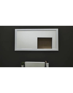 Зеркало Silver Mirrors Глянец белый 60x120 / ФР-00001088 Silver mirrors