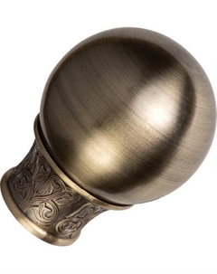 Набор наконечников для карниза АС ФОРОС Шар Узор D25 Ас форос