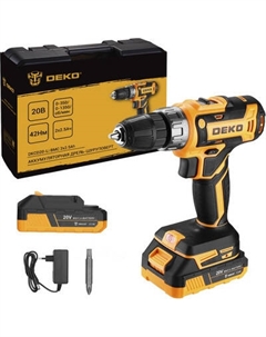 Аккумуляторная дрель-шуруповерт Deko DKCD20-Li / 085-1123