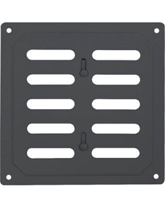 Решетка вентиляционная Нора-М 160x160 с заслонкой / 20170 Нора-м