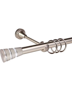 Карниз для штор АС ФОРОС Grace D19Г + наконечники Пегас хром Ас форос