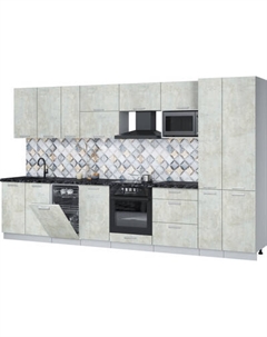 Кухонный гарнитур Интерлиния Мила Лайт 3.6-ПМ4