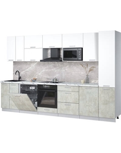 Кухонный гарнитур Интерлиния Мила Лайт 3.3-ПМ2