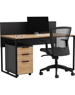 Письменный стол Crafto Тор с экраном и тумбой 04 138x70x75