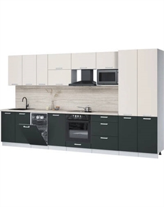 Кухонный гарнитур Интерлиния Мила Лайт 3.7-ПМ4