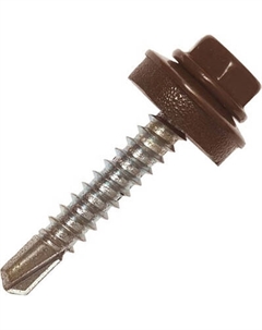 Саморез Admiral Кровельный 4.8x70 RAL 8017 Темно-коричневый Адмиралъ