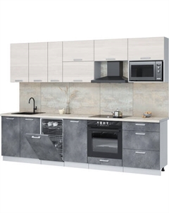 Кухонный гарнитур Интерлиния Мила Лайт 2.9-ПМ4