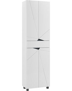 Шкаф-пенал для ванной Домино Vector 55 с 1 ящиком для белья