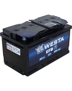 Автомобильный аккумулятор Westa EFB 6СТ-85 VLR Euro низкий ПEFBн0036