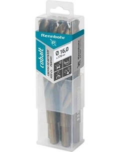 Набор сверл Rennbohr Cobalt Card 16.0х178мм Хв.12.0мм HSS-Co Р6М5К5 / 671160