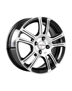 Литой диск X'trike X-105M 15x6" 4x100мм DIA 60.1мм ET 45мм BK/FP