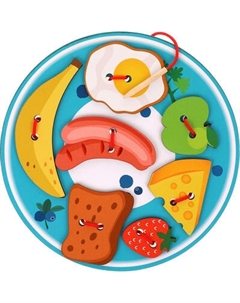 Развивающий игровой набор Mapacha Шнуровка Вкусный завтрак / 962129