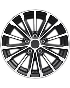 Литой диск Khomen KHW1611 Qashqai 16x6.5" 5x114.3мм DIA 66.1мм ET 40мм Gray FP