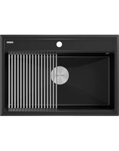 Мойка кухонная Paulmark PM117551-BLM