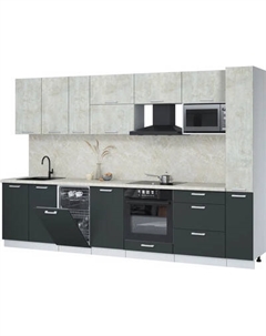 Кухонный гарнитур Интерлиния Мила Лайт 3.2-ПМ4