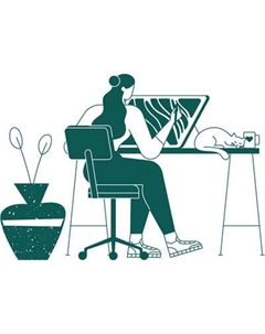 Картина Stamprint Рабочая атмосфера 4 / TR028