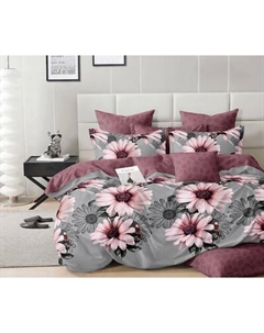 Комплект постельного белья Реноме 1.5сп Оливковая коллекция. Простыня на резинке УУ 7151