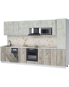 Кухонный гарнитур Интерлиния Мила Лайт 3.4-ПМ4