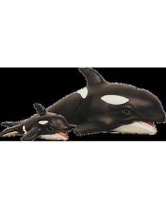 Фигурка коллекционная Magic Manufactory Ocean Косатка с косатёнком Magic manufactory